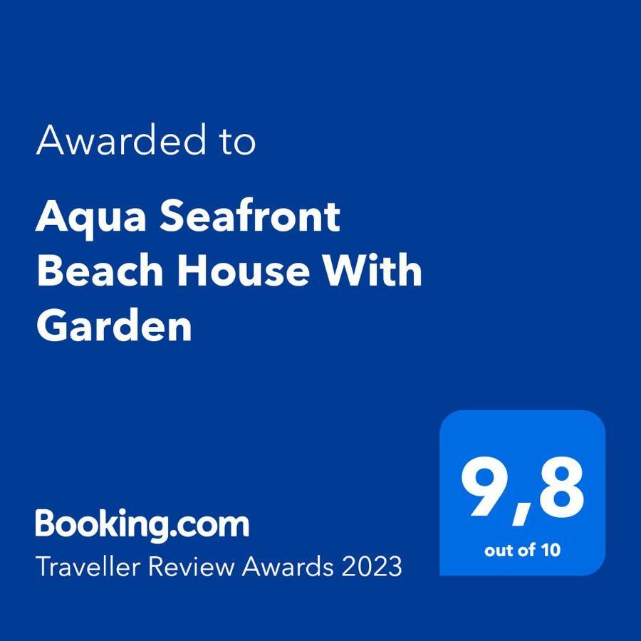 Aqua Seafront Glyfada Corfu Beach House With Garden Exterior foto